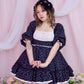 Lost in the Garden Babydoll Dress - Black x Pink // PREORDER