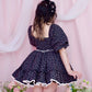 Lost in the Garden Babydoll Dress - Black x Pink // PREORDER