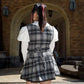 Darling Detective’s Cape Dress - Black x Grey Check // PREORDER