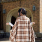Darling Detective’s Cape Dress - Brown Check // PREORDER
