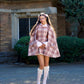 Darling Detective’s Cape Dress - Pink x Brown Neapolitan Check // PREORDER