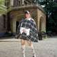 Darling Detective’s Cape Dress - Black x Grey Check // PREORDER