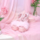 Strawberry Milk Fluffy Platform Heels - Pink // PREORDER