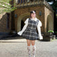 Darling Detective’s Cape Dress - Black x Grey Check // PREORDER