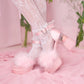 Strawberry Milk Fluffy Platform Heels - Pink // PREORDER