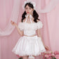 Rose Soirée Ball Gown Lace Up Bustier - White // PREORDER