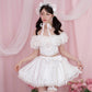 Rose Soirée Ball Gown Lace Up Bustier - White // PREORDER