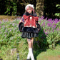 Winter Girl Double Breasted Ribbon Jacket - Red Check // PREORDER