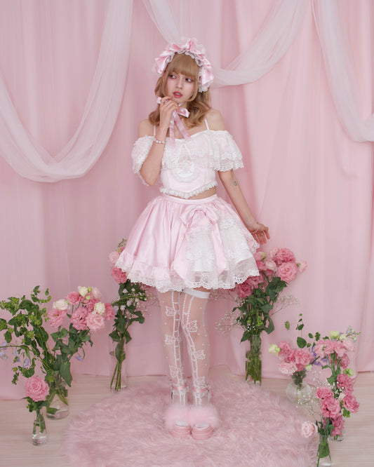 Rose Soirée Ball Gown Skirt - Pink // PREORDER