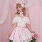Rose Soirée Ball Gown Lace Up Bustier - Pink // PREORDER