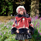 Winter Girl Double Breasted Ribbon Jacket - Red Check // PREORDER