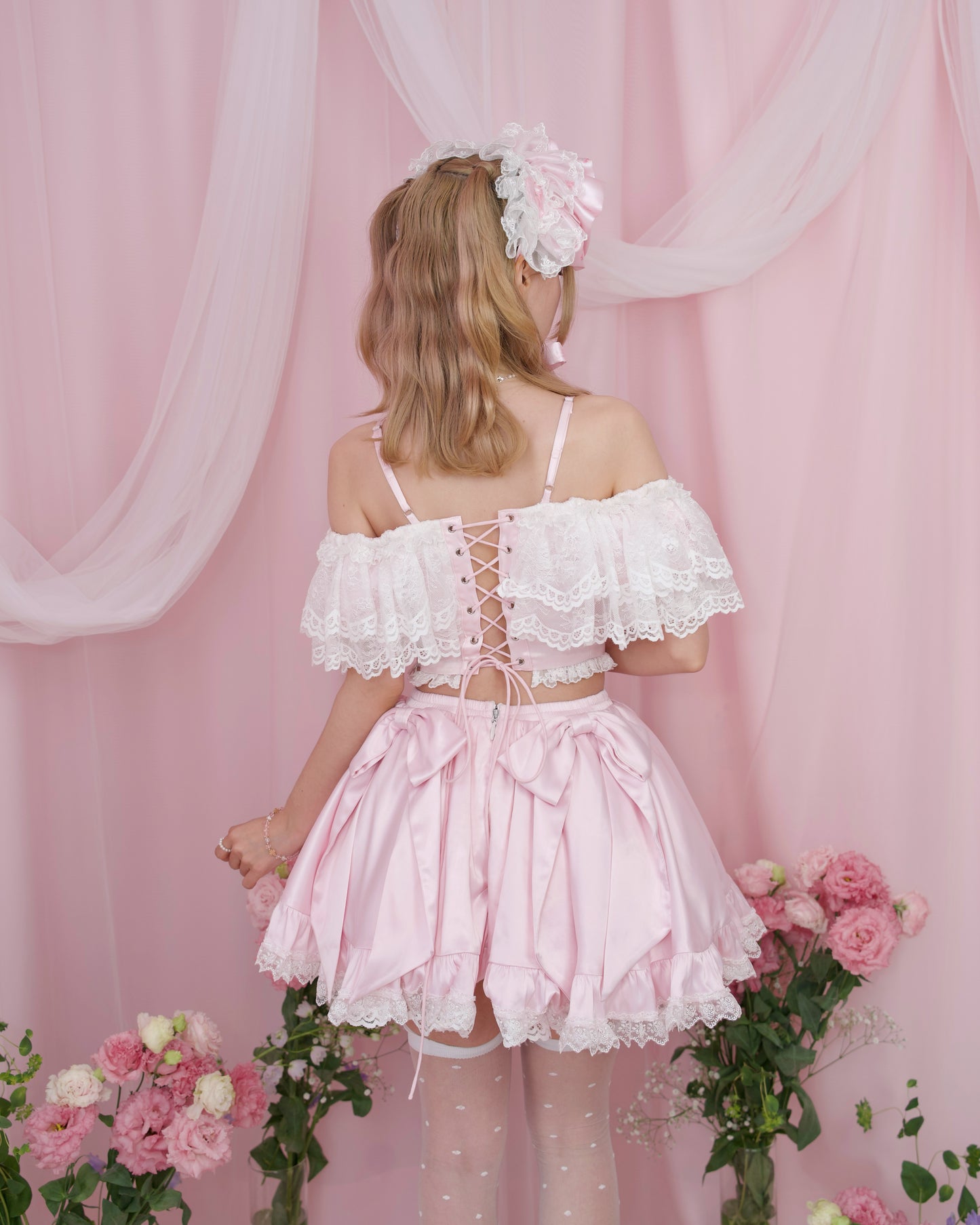 Rose Soirée Ball Gown Skirt - Pink // PREORDER