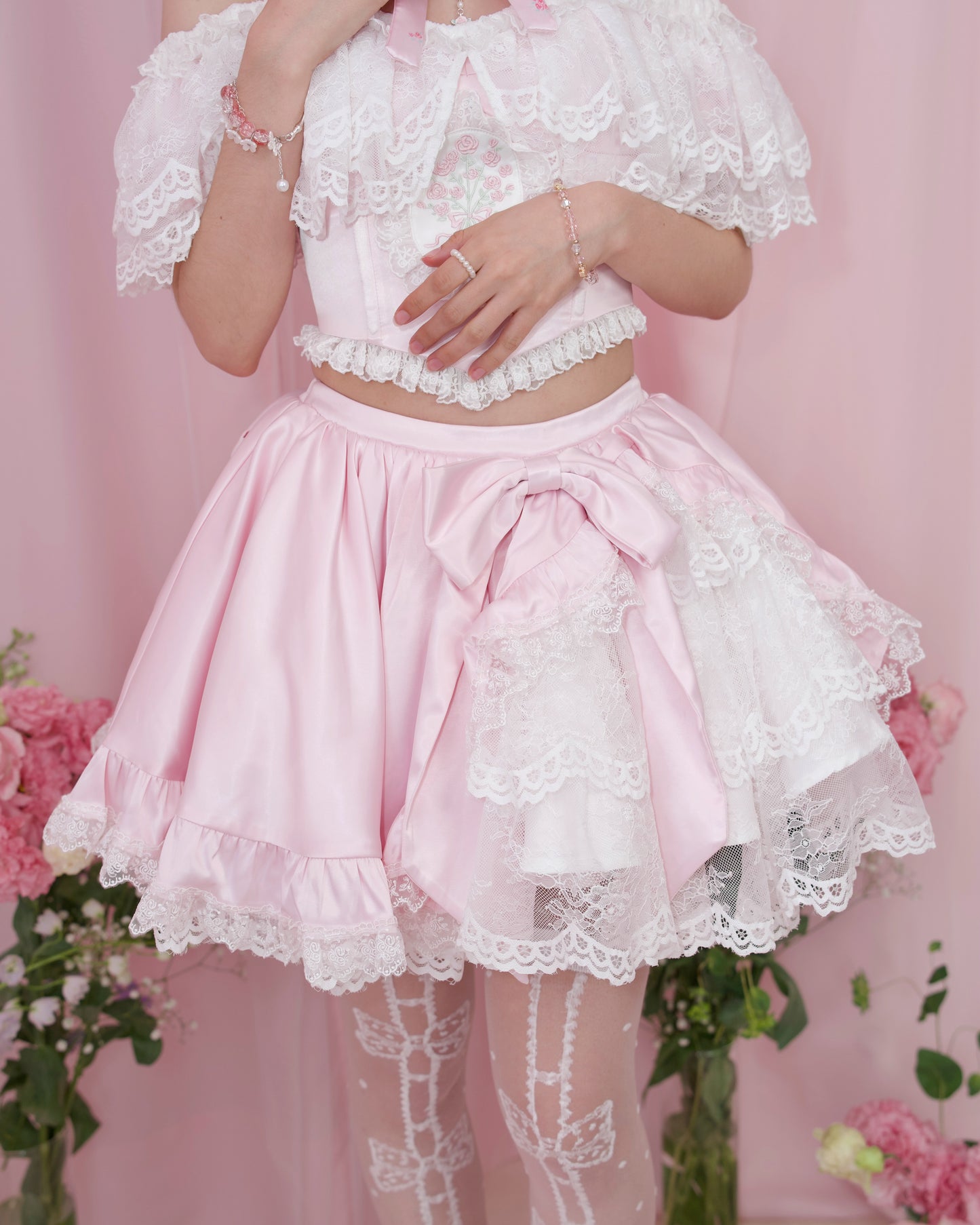 Rose Soirée Ball Gown Skirt - Pink // PREORDER