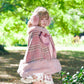 Winter Girl Double Breasted Ribbon Jacket - Pink Check // PREORDER