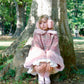 Winter Girl Double Breasted Ribbon Jacket - Pink Check // PREORDER
