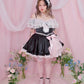 Rose Soirée Ball Gown Lace Up Bustier - Black // PREORDER