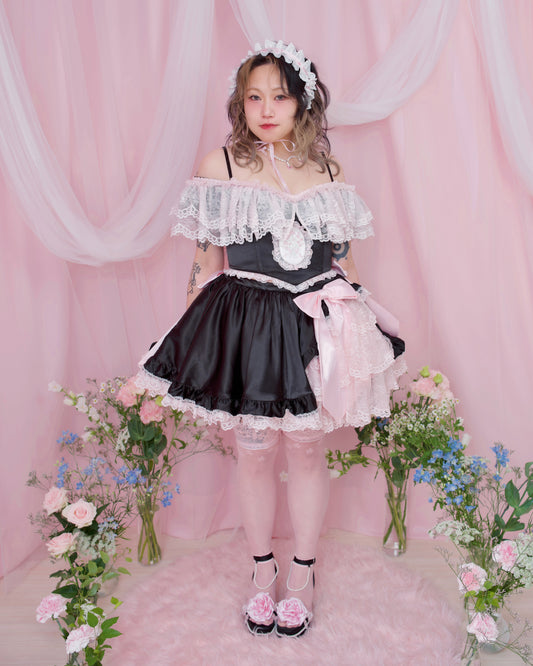 Rose Soirée Ball Gown Skirt - Black // PREORDER