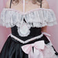 Rose Soirée Ball Gown Lace Up Bustier - Black // PREORDER