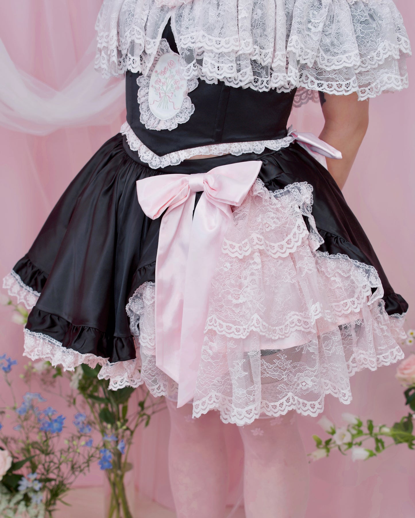 Rose Soirée Ball Gown Skirt - Black // PREORDER