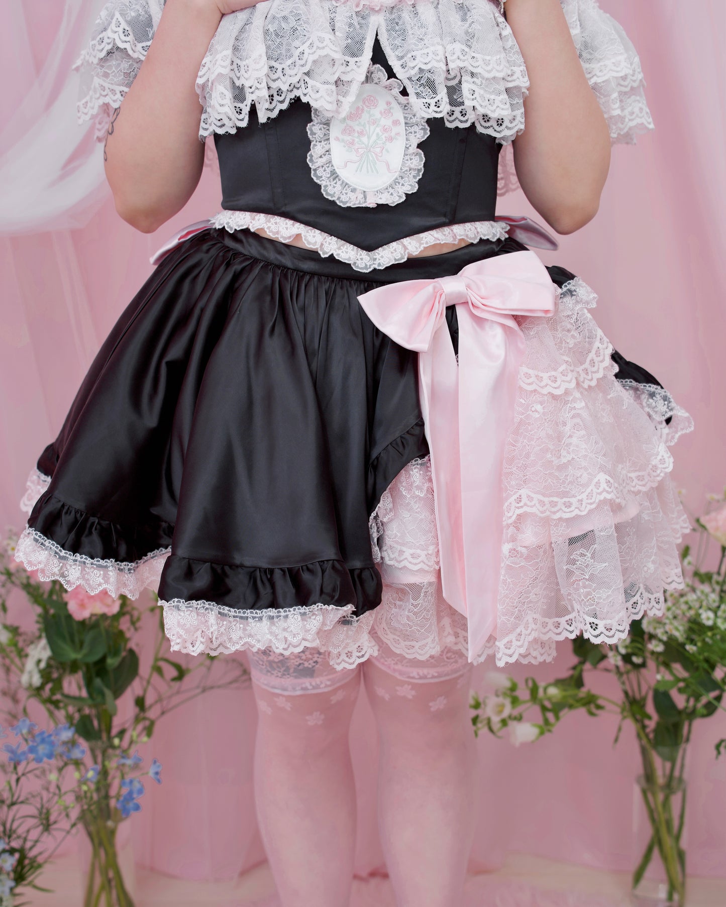 Rose Soirée Ball Gown Skirt - Black // PREORDER