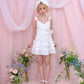 Yume Ribbon Dress - White // PREORDER
