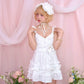 Yume Ribbon Dress - White // PREORDER