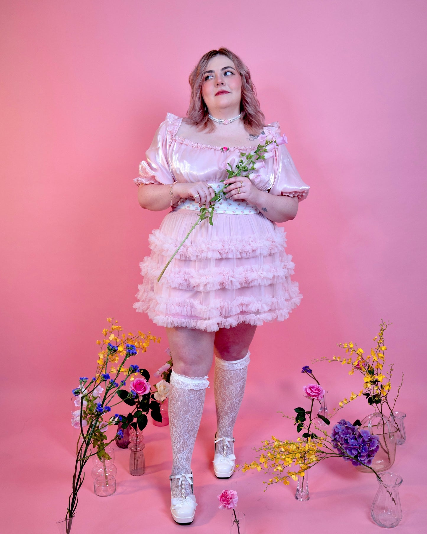 Rosy Twilight Mini Tulle Skirt PREORDER