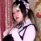 Butterfly Frill Hand Crochet Headdress - Black