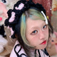 Butterfly Frill Hand Crochet Headdress - Black