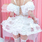Lace Princess Crinoline Cage Skirt - White // PREORDER