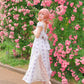 Everbloom Lace Peekaboo Dress // Floral Rose PREORDER