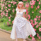 Everbloom Lace Peekaboo Dress // Floral Rose PREORDER