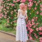 Everbloom Lace Peekaboo Dress // Floral Rose PREORDER