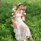 Everbloom Lace Peekaboo Dress // Bunny Pink PREORDER