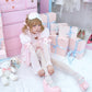 Little Lamb Tabi Wedge Heels - Pink // PREORDER