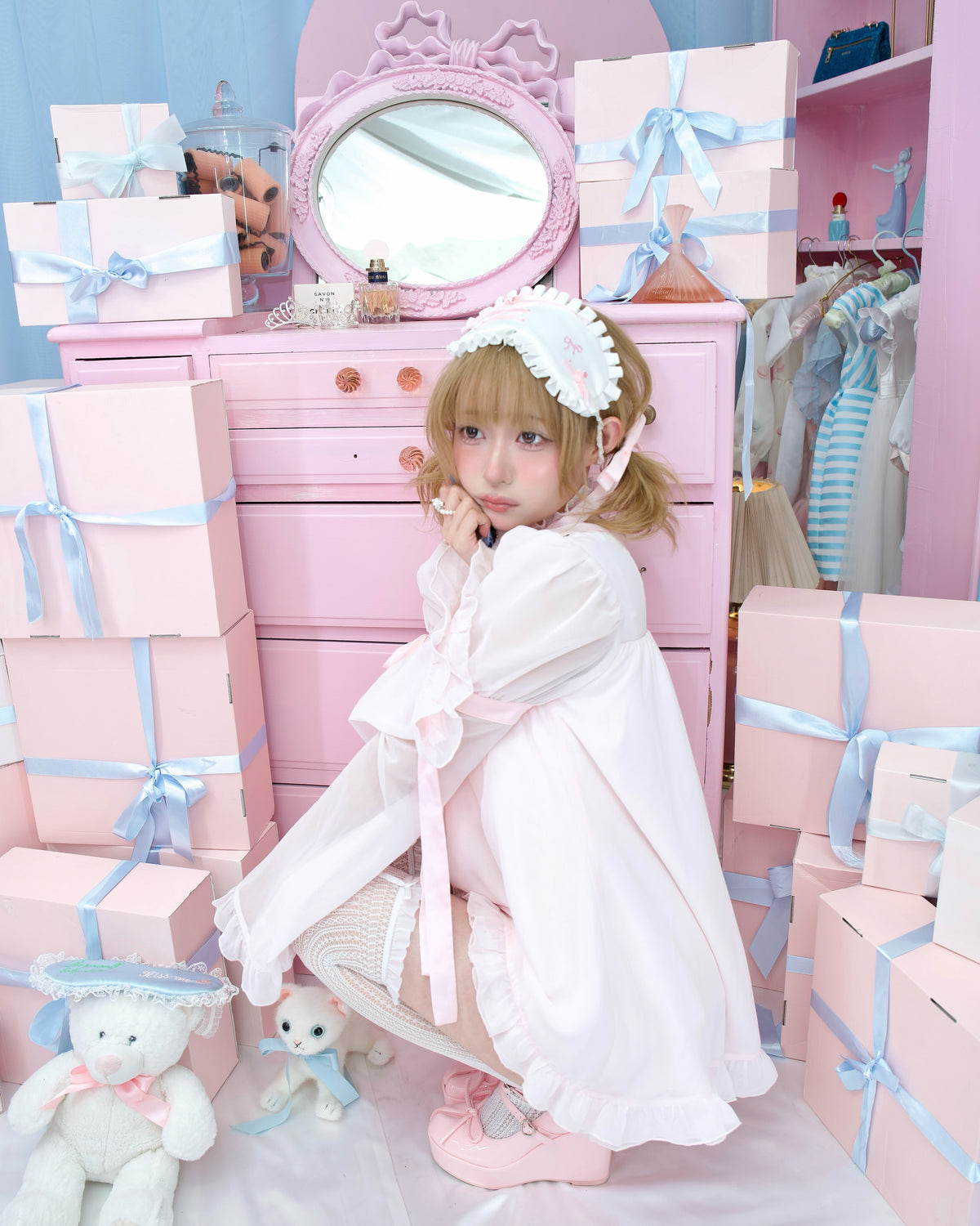Heart Locked Babydoll Dress - Pink // PREORDER