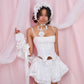 Yume Ribbon Skirt - White // PREORDER