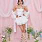 Yume Ribbon Skirt - White // PREORDER
