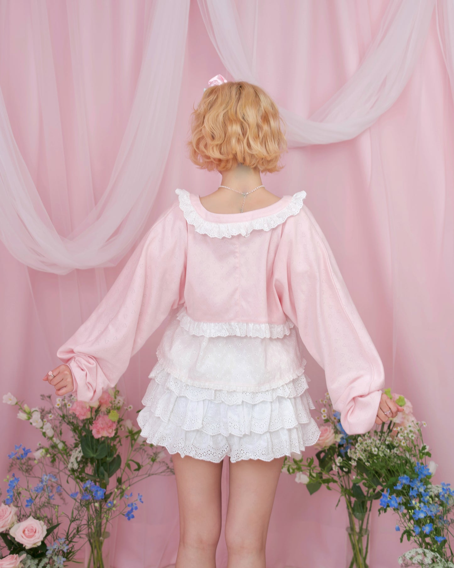 Yours Truly Ribbon Cardigan - Pink // PREORDER