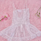 Dreamy Lace Layering Dress - White // PREORDER