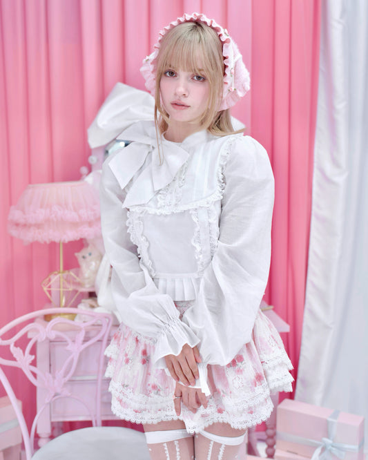 Dear Juliet Ribbon Blouse - White // PREORDER