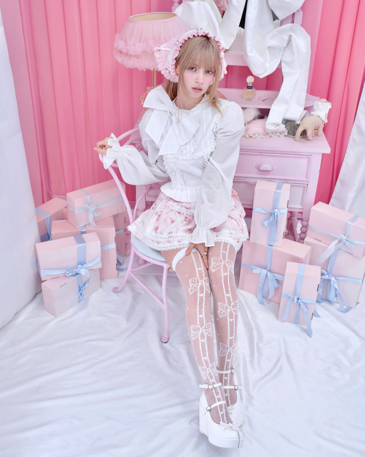 Dear Juliet Ribbon Blouse - White // PREORDER