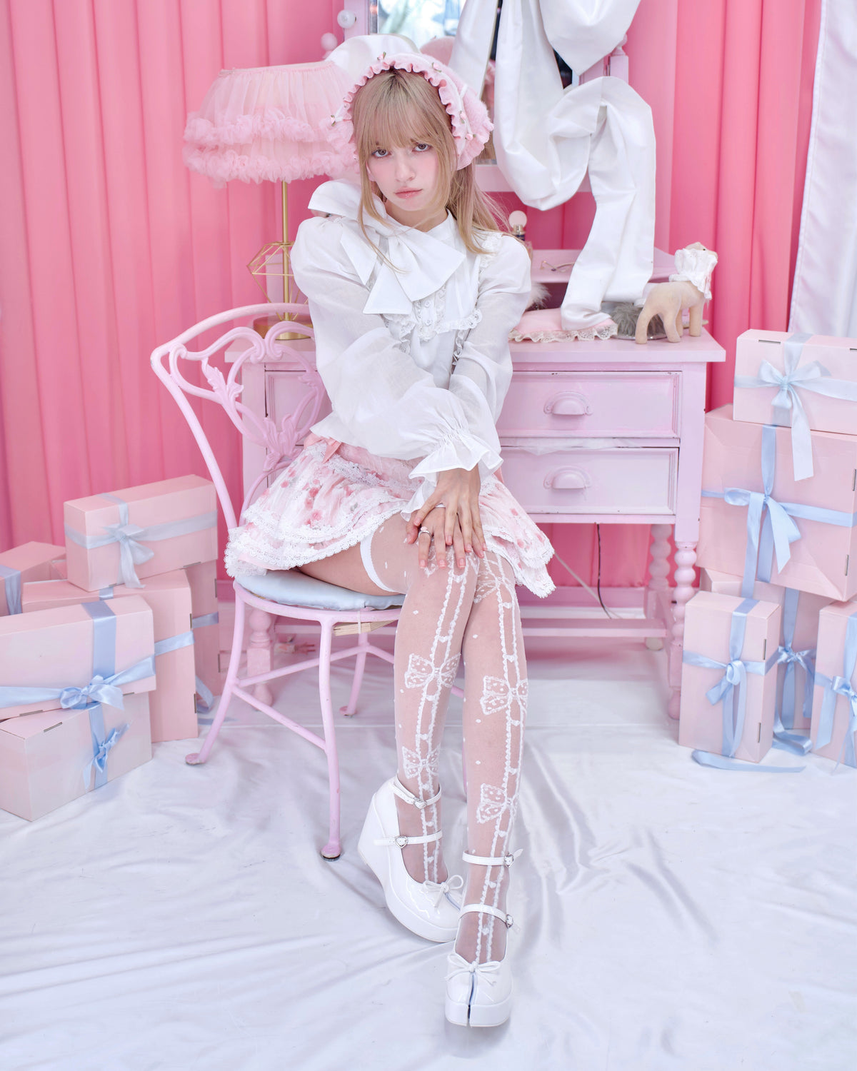 Dear Juliet Ribbon Blouse - White // PREORDER