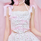 Gift Wrap Corset Blouse - Pink // PREORDER