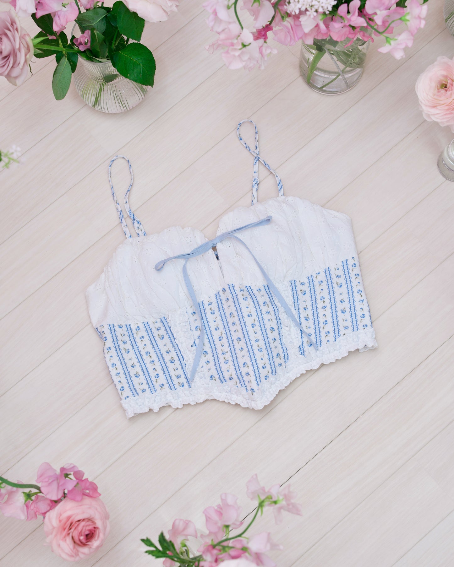 Dollhouse Lace Set Bustier - Blue // PREORDER