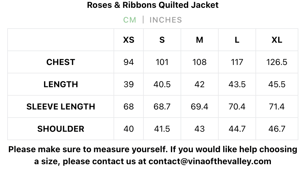 Roses & Ribbons Quilted Set JACKET