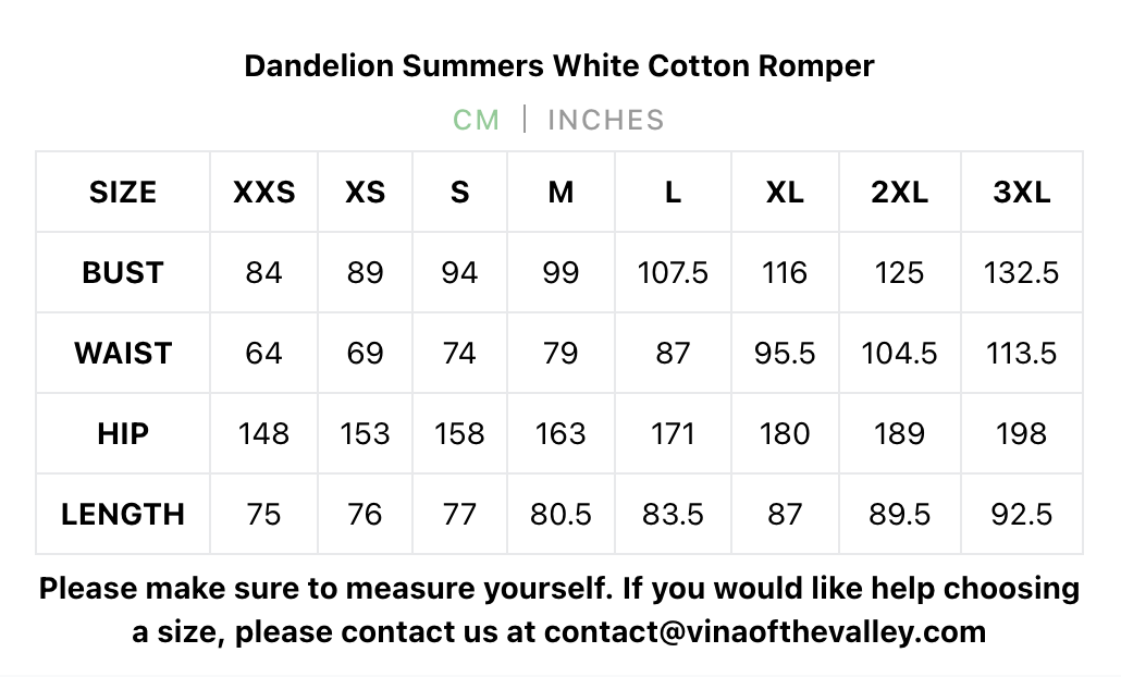 Dandelion Summers White Cotton Romper PREORDER