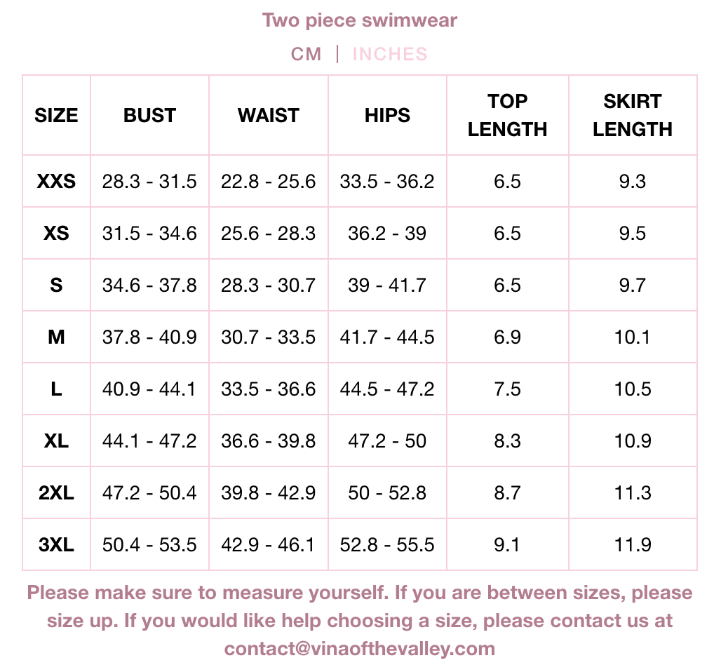 Rosette Veil Two Piece Swimsuit Black BOTTOM PREORDER