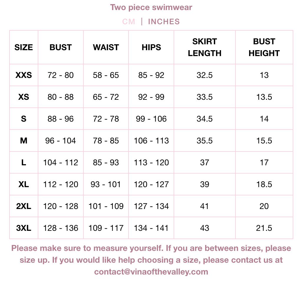 Flutters in the Breeze Two Piece Swimsuit Black BOTTOM PREORDER