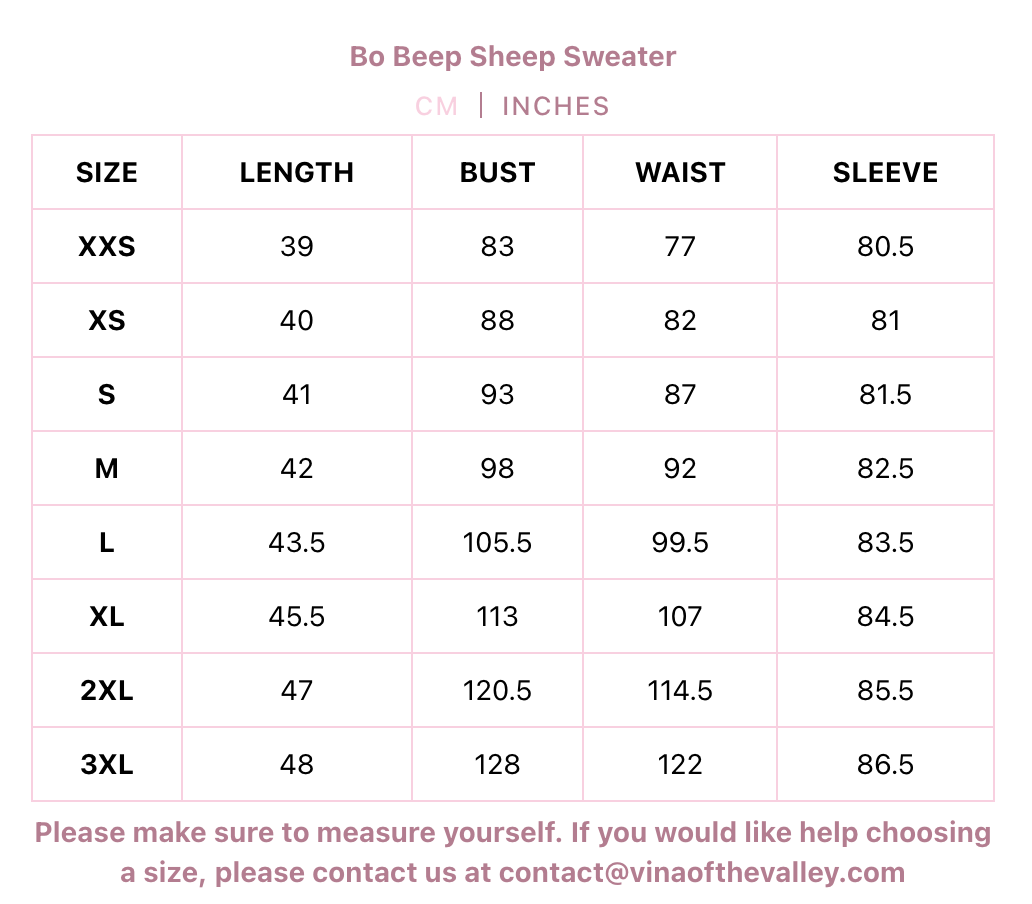 Bo Beep Sheep Sweater PINK // PREORDER